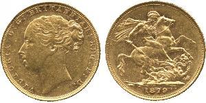 1 Sovereign Regno Unito di Gran Bretagna e Irlanda (1801-1922) Oro Vittoria (1819 - 1901)
