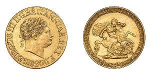 1 Sovereign Regno Unito di Gran Bretagna e Irlanda (1801-1922) / Regno Unito  Oro Giorgio III (1738-1820)