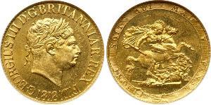 1 Sovereign Regno Unito di Gran Bretagna e Irlanda (1801-1922) / Regno Unito  Oro Giorgio III (1738-1820)