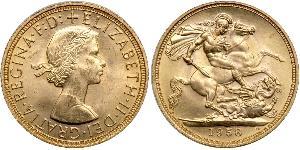 1 Sovereign Reino Unido (1922-) Oro Isabel II (1926-2022)