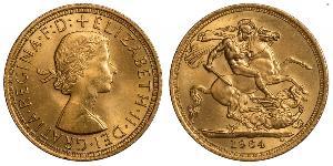 1 Sovereign Reino Unido (1922-) Oro Isabel II (1926-2022)