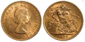 1 Sovereign Reino Unido (1922-) Oro Isabel II (1926-2022)
