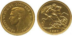 1 Sovereign Reino Unido (1922-) Oro Jorge VI (1895-1952)
