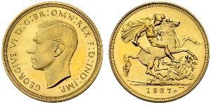 1 Sovereign Reino Unido (1922-) Oro Jorge VI (1895-1952)