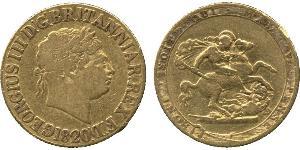 1 Sovereign Reino Unido / Reino Unido de Gran Bretaña e Irlanda (1801-1922) Oro Jorge III (1738-1820)