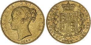1 Sovereign Reino Unido de Gran Bretaña e Irlanda (1801-1922) Oro Victoria (1819 - 1901)
