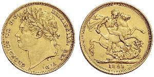 1 Sovereign Reino Unido de Gran Bretaña e Irlanda (1801-1922) Oro Jorge IV (1762-1830)