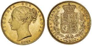 1 Sovereign Reino Unido de Gran Bretaña e Irlanda (1801-1922) Oro Victoria (1819 - 1901)
