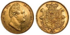 1 Sovereign Reino Unido de Gran Bretaña e Irlanda (1801-1922) Oro Guillermo IV (1765-1837)