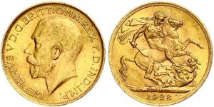 1 Sovereign Sudafrica (1910 - ) Oro Giorgio V (1865-1936)