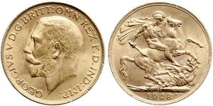 1 Sovereign Sudafrica (1910 - ) Oro Giorgio V (1865-1936)
