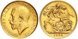 1 Sovereign Sudafrica (1910 - ) Oro Giorgio V (1865-1936)
