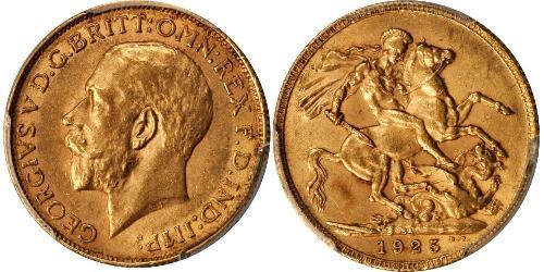 1 Sovereign Sudafrica (1910 - ) Oro Giorgio V (1865-1936)