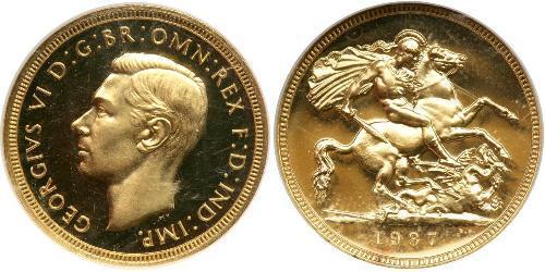 1 Sovereign United Kingdom (1922-) 金 乔治六世 (1895-1952)