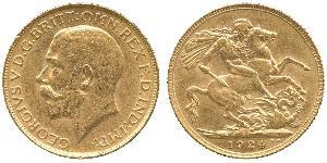 1 Sovereign 南非 (1910 - ) 金 乔治五世  (1865-1936)