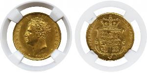 1 Sovereign 大不列颠及爱尔兰联合王国 (1801 - 1922) 金 喬治四世 (1762-1830)
