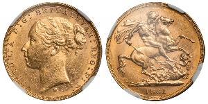 1 Sovereign 澳大利亚 金 维多利亚 (英国君主)
