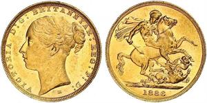 1 Sovereign 澳大利亚 金 维多利亚 (英国君主)