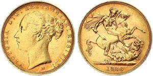 1 Sovereign 澳大利亚 金 维多利亚 (英国君主)