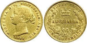 1 Sovereign 澳大利亚 金 维多利亚 (英国君主)