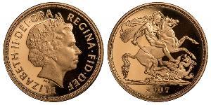 1 Sovereign 英国 金 伊丽莎白二世 (1926-2022)