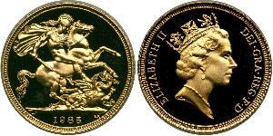 1 Sovereign 英国 金 伊丽莎白二世 (1926-2022)