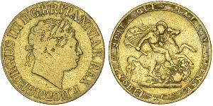 1 Sovereign 英国 / 大不列颠及爱尔兰联合王国 (1801 - 1922) 金 喬治三世 (1738-1820)