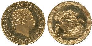 1 Sovereign 英国 / 大不列颠及爱尔兰联合王国 (1801 - 1922) 金 喬治三世 (1738-1820)