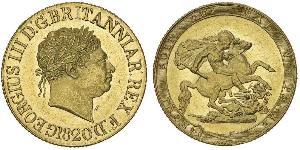1 Sovereign 英国 / 大不列颠及爱尔兰联合王国 (1801 - 1922) 金 喬治三世 (1738-1820)