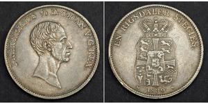 1 Speciedaler Danimarca Argento Federico VI di Danimarca (1768 -1839)