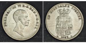 1 Speciedaler Dänemark Silber Friedrich VI., König von Dänemark (1768 -1839)