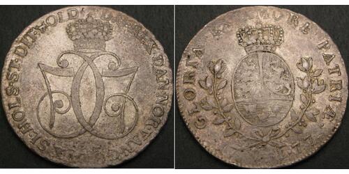 1 Speciedaler Dänemark Silber 