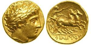 1 Stater Macedonian Kingdom (800BC-146BC) Gold Philip II of Macedon (382 BC - 336 BC)
