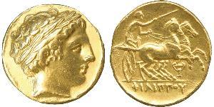 1 Stater Macedonian Kingdom (800BC-146BC) Gold Philip II of Macedon (382 BC - 336 BC)