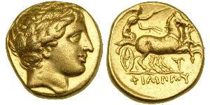 1 Stater Macedonian Kingdom (800BC-146BC) Gold Philip II of Macedon (382 BC - 336 BC)