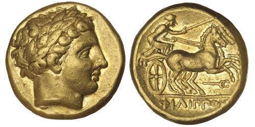 1 Stater Macedonian Kingdom (800BC-146BC) Gold Philip II of Macedon (382 BC - 336 BC)