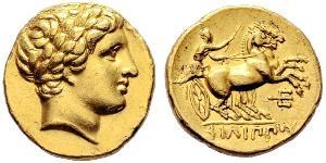 1 Stater Reino de Macedonia (800BC-146BC) Oro Philip II of Macedon (382 BC - 336 BC)