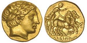 1 Statère Royaume de Macédoine (800BC-146BC) Or Philip II of Macedon (382 BC - 336 BC)