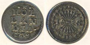 1 Stiver Repubblica delle Sette Province Unite (1581 - 1795) Argento 