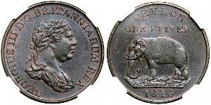 1 Stiver Sri Lanka/Ceylon / United Kingdom of Great Britain and Ireland (1801-1922) Copper George III (1738-1820)