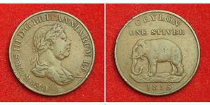 1 Stiver Sri Lanka/Ceylon / United Kingdom of Great Britain and Ireland (1801-1922) Copper George III (1738-1820)