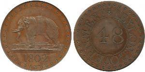 1 Stiver Königreich Großbritannien (1707-1801) / Sri Lanka (1948 - ) / Vereinigtes Königreich von Großbritannien und Irland (1801-1922) Kupfer 
