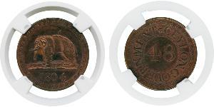 1 Stiver Königreich Großbritannien (1707-1801) / Sri Lanka (1948 - ) / Vereinigtes Königreich von Großbritannien und Irland (1801-1922) Kupfer 