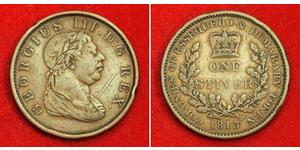 1 Stiver Vereinigtes Königreich von Großbritannien und Irland (1801-1922) Kupfer Georg III (1738-1820)