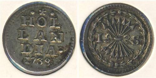 1 Stiver Republik der Sieben Vereinigten Provinzen (1581 - 1795) Silber 