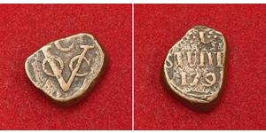 1 Stuiver Республика Соединённых провинций (1581 - 1795) Медь 