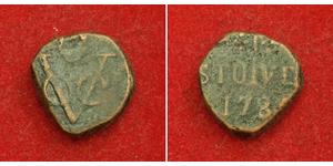 1 Stuiver Республика Соединённых провинций (1581 - 1795) Медь 