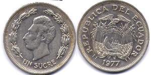 1 Sucre Ecuador (1830 - ) Níquel/Cobre 