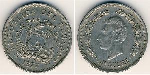 1 Sucre Ecuador (1830 - ) Níquel/Cobre 