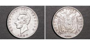1 Sucre Ecuador (1830 - ) Silber Antonio José de Sucre (1795 - 1830)